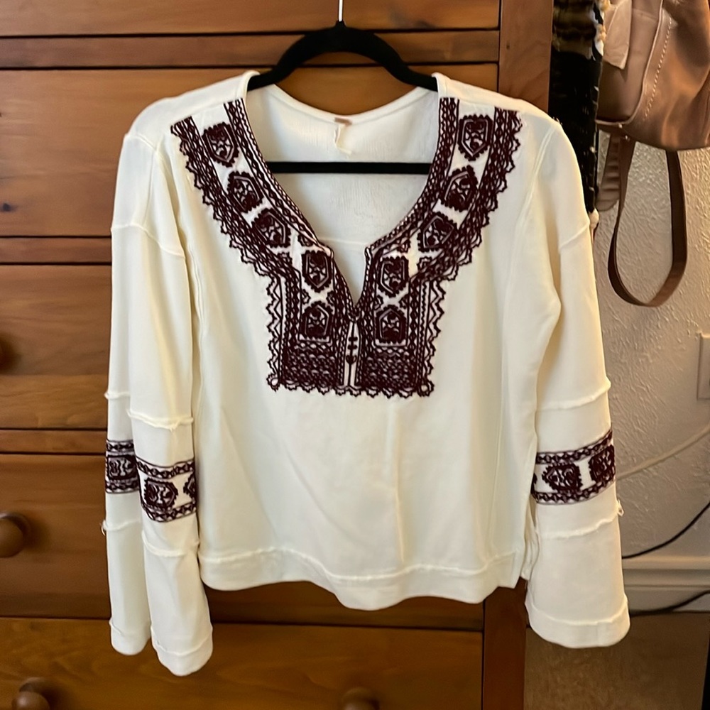 Free People sweater with bell sleeves